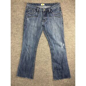 Antik Denim Bootcut Jeans Women's 30 Blue Low Rise USA Embellished Pockets